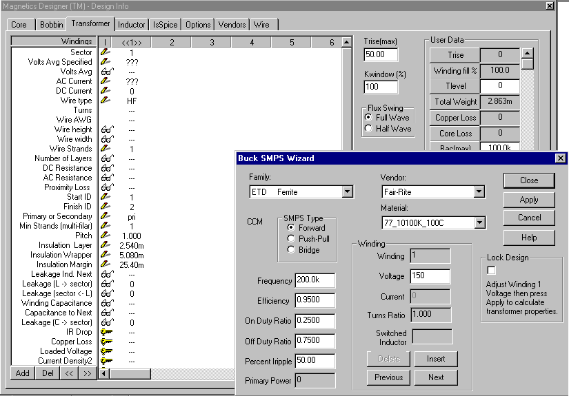 Excellent It Smps Transformer Calculation Tool