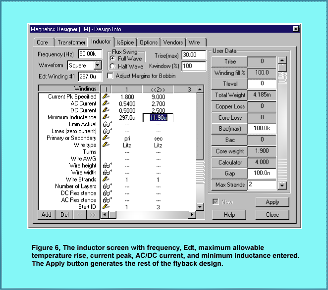 Entering Flyback Data