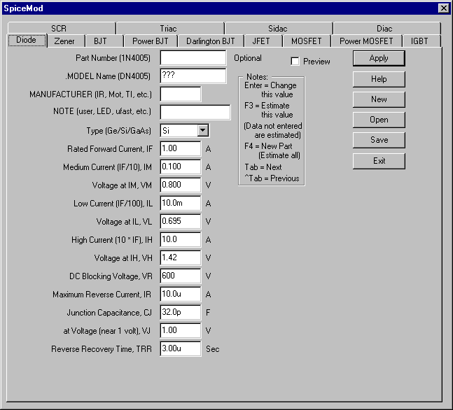 Intusoft Spice Model